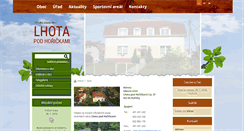 Desktop Screenshot of lhotapodhorickami.cz
